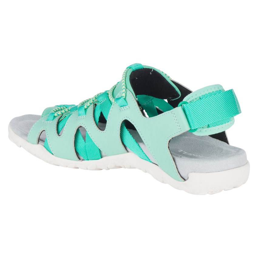 Sandales Merrell Terran Cage Backstrap Turquoise Femme | Q.A.DUKG